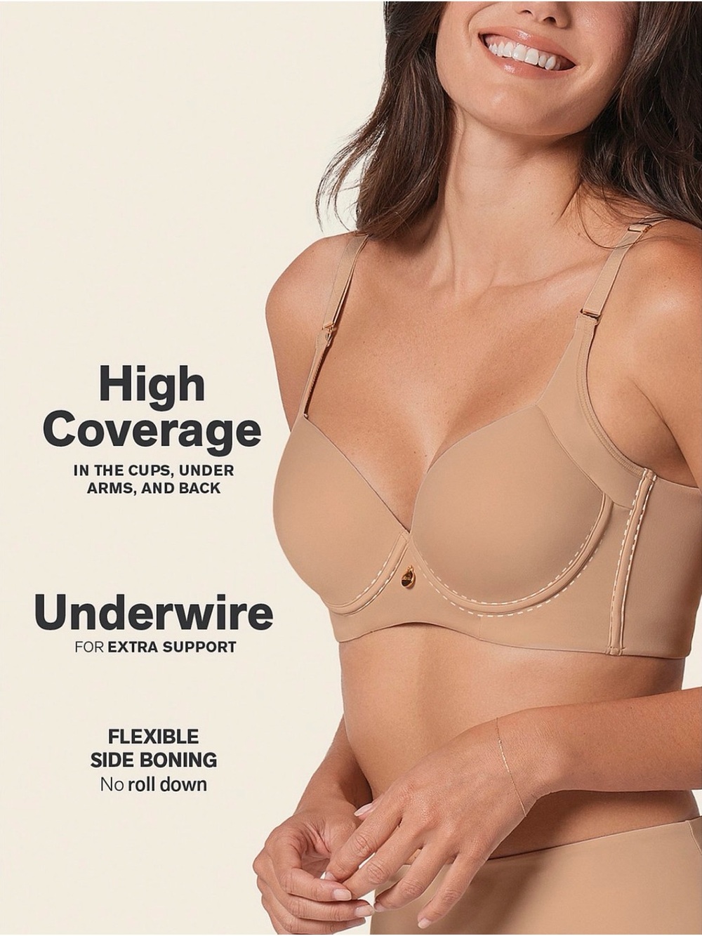 Leonisa/Victoria Secret Bra  36DD, Beige
